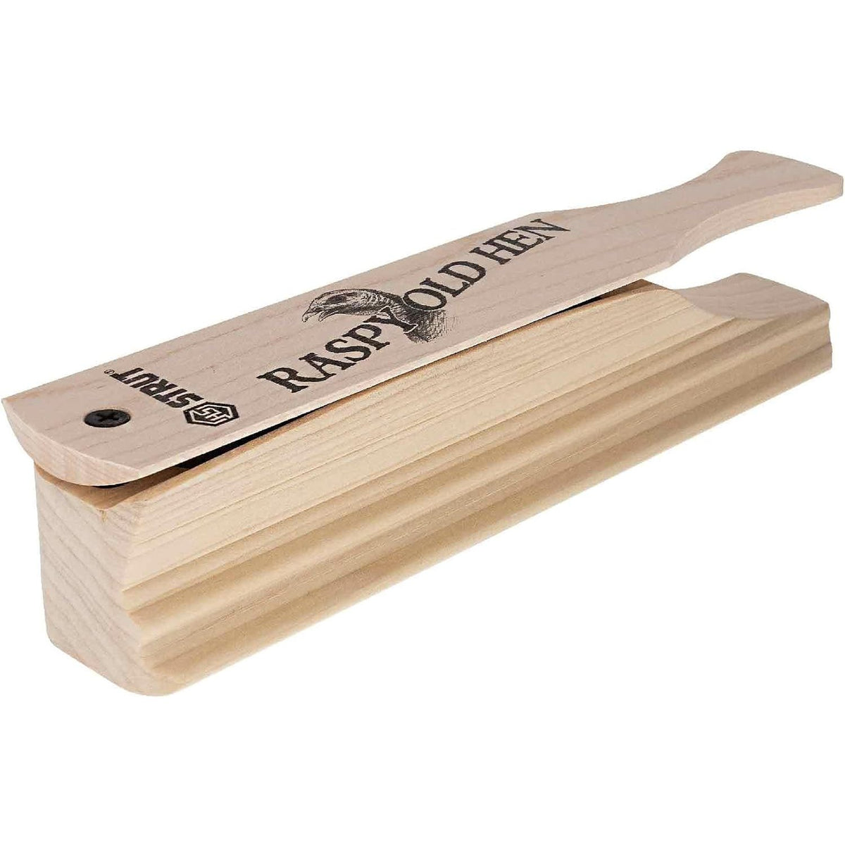 Hunters Specialties Raspy Old Hen Box Call - Native Hardwood Construction Wide Range of Realistic Turkey Sounds