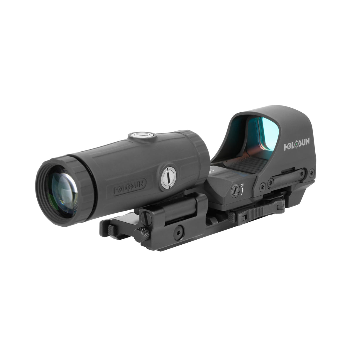 HOLOSUN 510C & HM3X Combo RED/Green Multi-Reticle Circle Dot Open Reflex Sight w/3x Flip-to-Side Magnifier 510C-HM3X