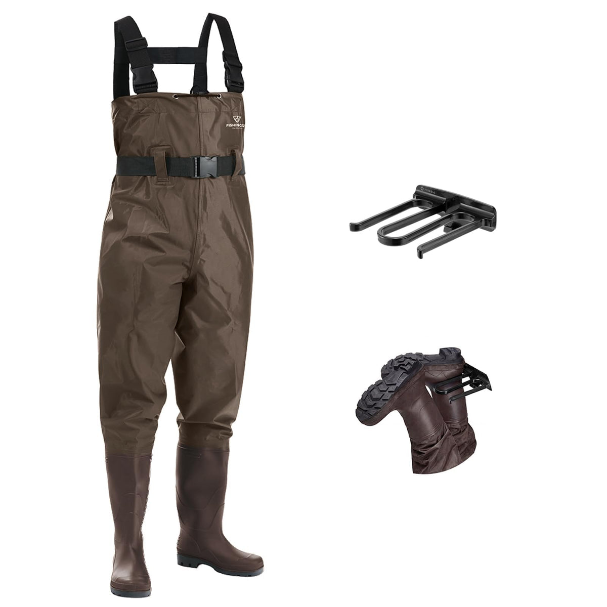 FISHINGSIR Waders for Men Waterproof Women Fishing Chest Wader with Boots