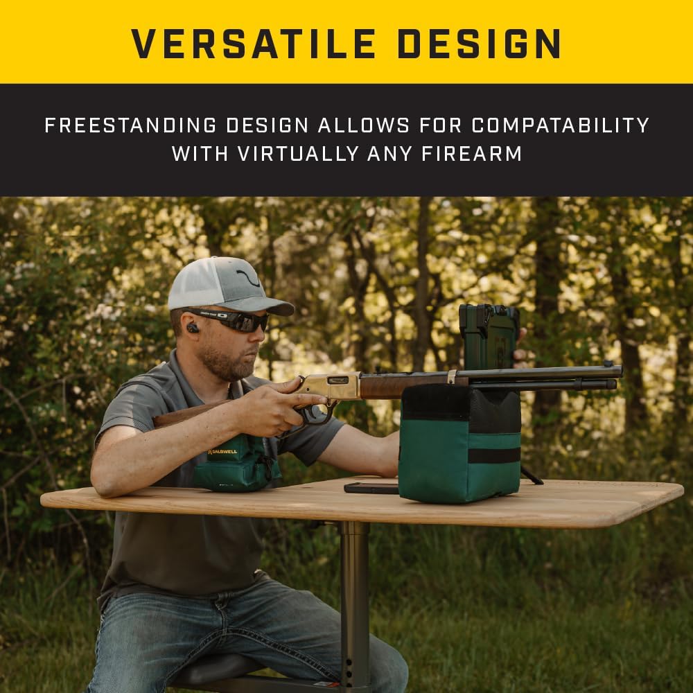Caldwell Deadshot Shooting Rest with Front and Rear Rests, Water Resistant, for Range, Shooting, and Hunting