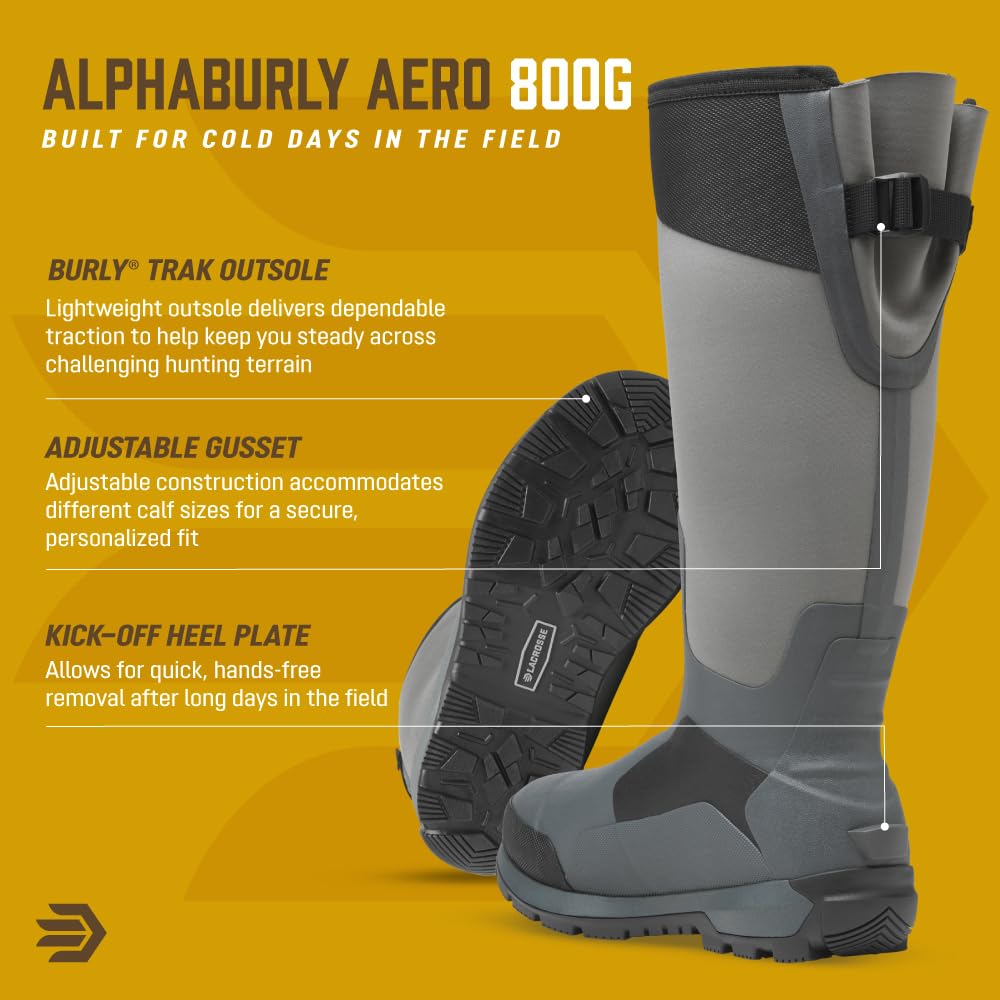 LaCrosse Mens AlphaBurly Aero 17" 800G Hunting Boots