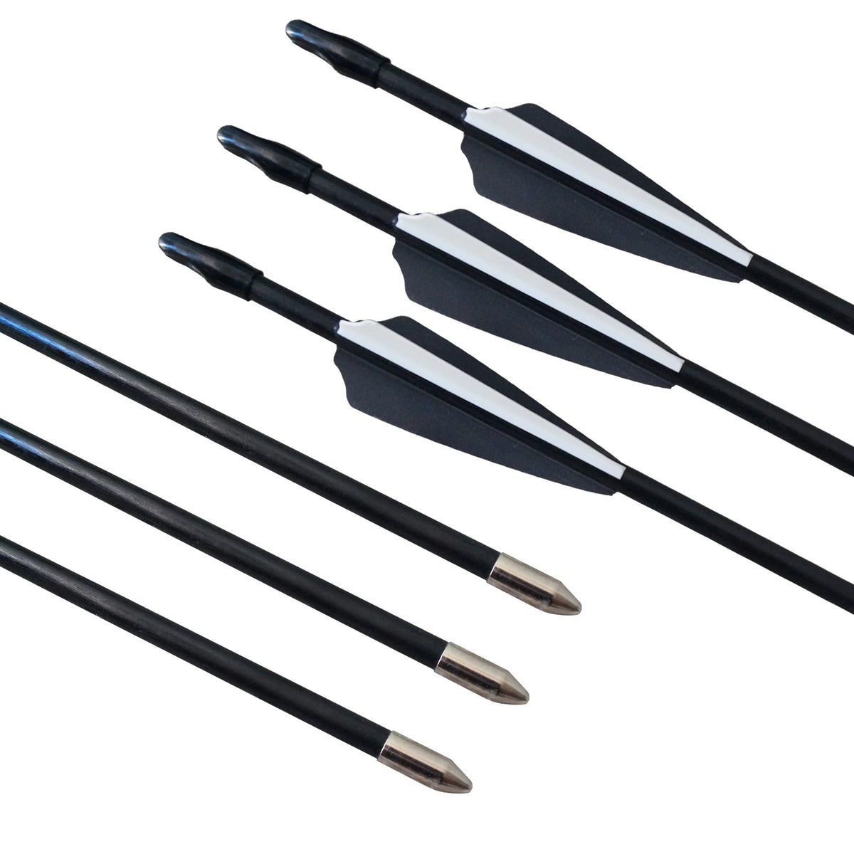 GPP 28-inches Fiberglass Archery Target Arrows - Practice Arrow or Youth Arrow for Recurve Bow