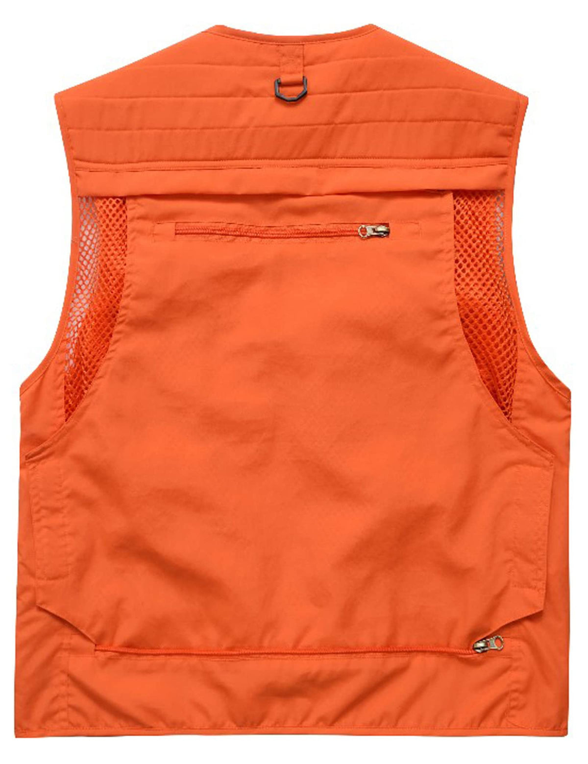 Flygo Men's Casual Lightweight Outdoor Fishing Work Safari Travel Photo Cargo Vest Jacket Multi Pockets