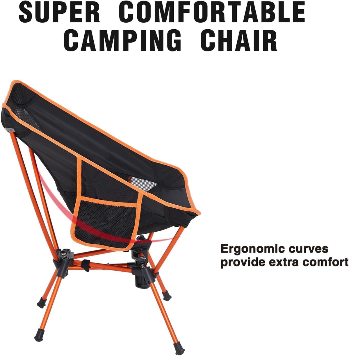 MOON LENCE Camping Chair Portable Backpacking Chair - The 4th Generation Ultralight Folding Chair - Compact, Lightweight Foldable Chairs for Hiking Mountaineering Beach (Green)