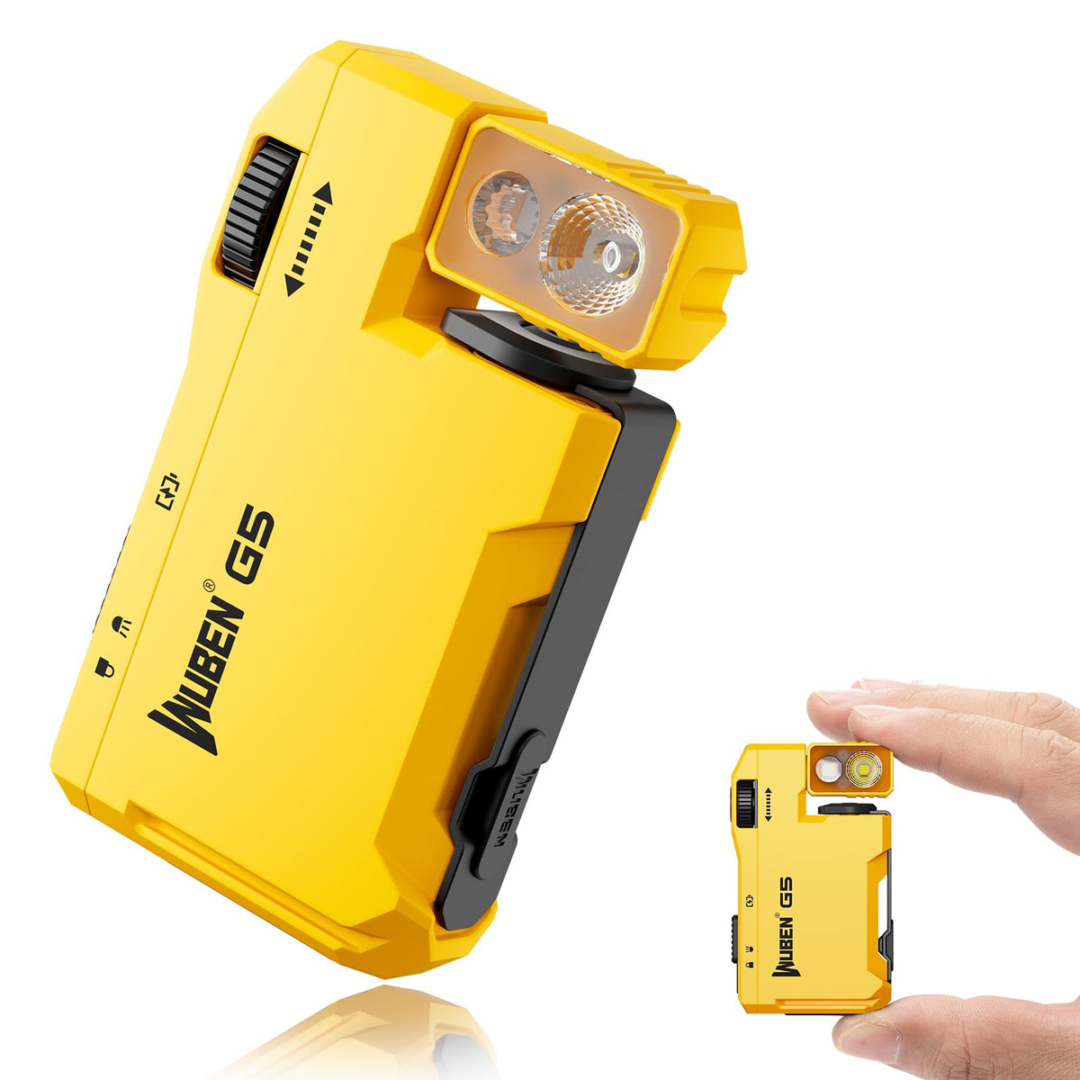 WUBEN G5 Rechargeable EDC Flashlight, Mini Flat Bright Small Flashlight