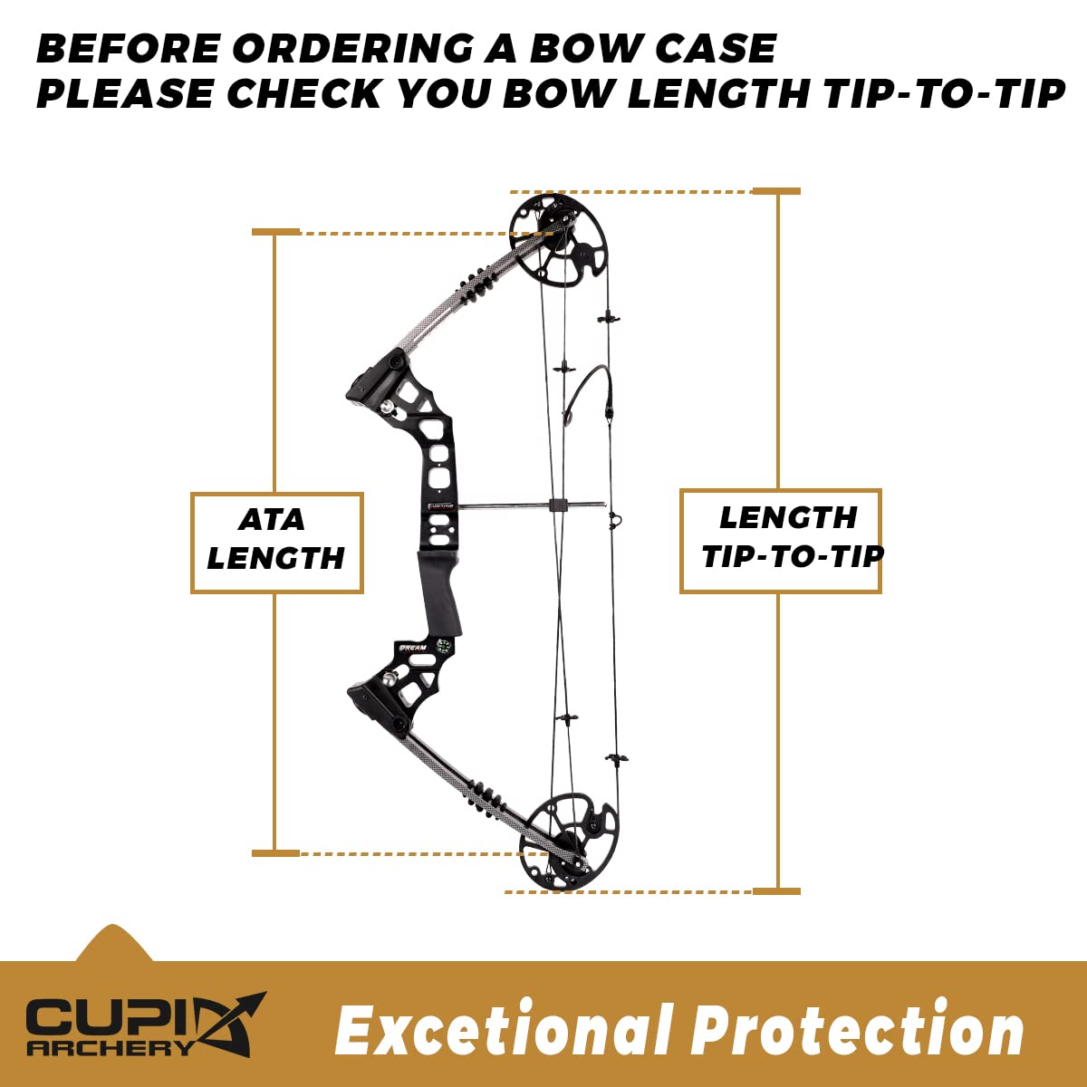 Compound Bow Case Soft Light-Weight Bow Bag with Arrow Pocket and Backpack Straps