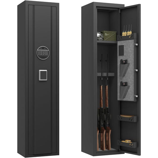 Heavy‑Duty 3‑5 Gun Safe for Rifles and Pistols, Quick Access Digital Keypad
