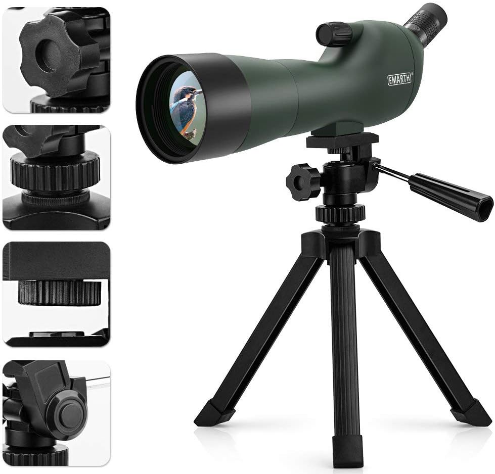 20-60x60 Angled Spotting Scopes for Target Shooting/Hunting/Birding