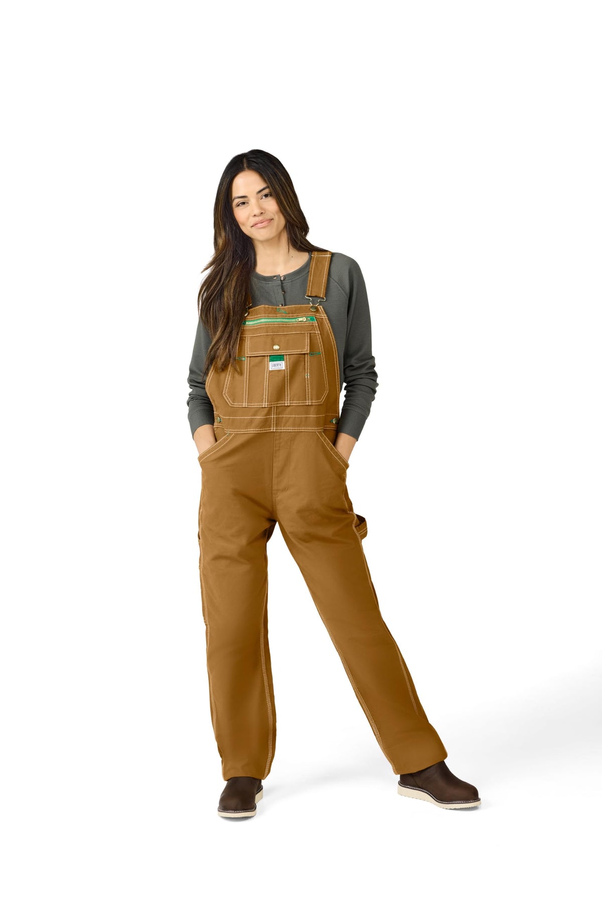 Liberty Women's Washed Duck Bib Overalls