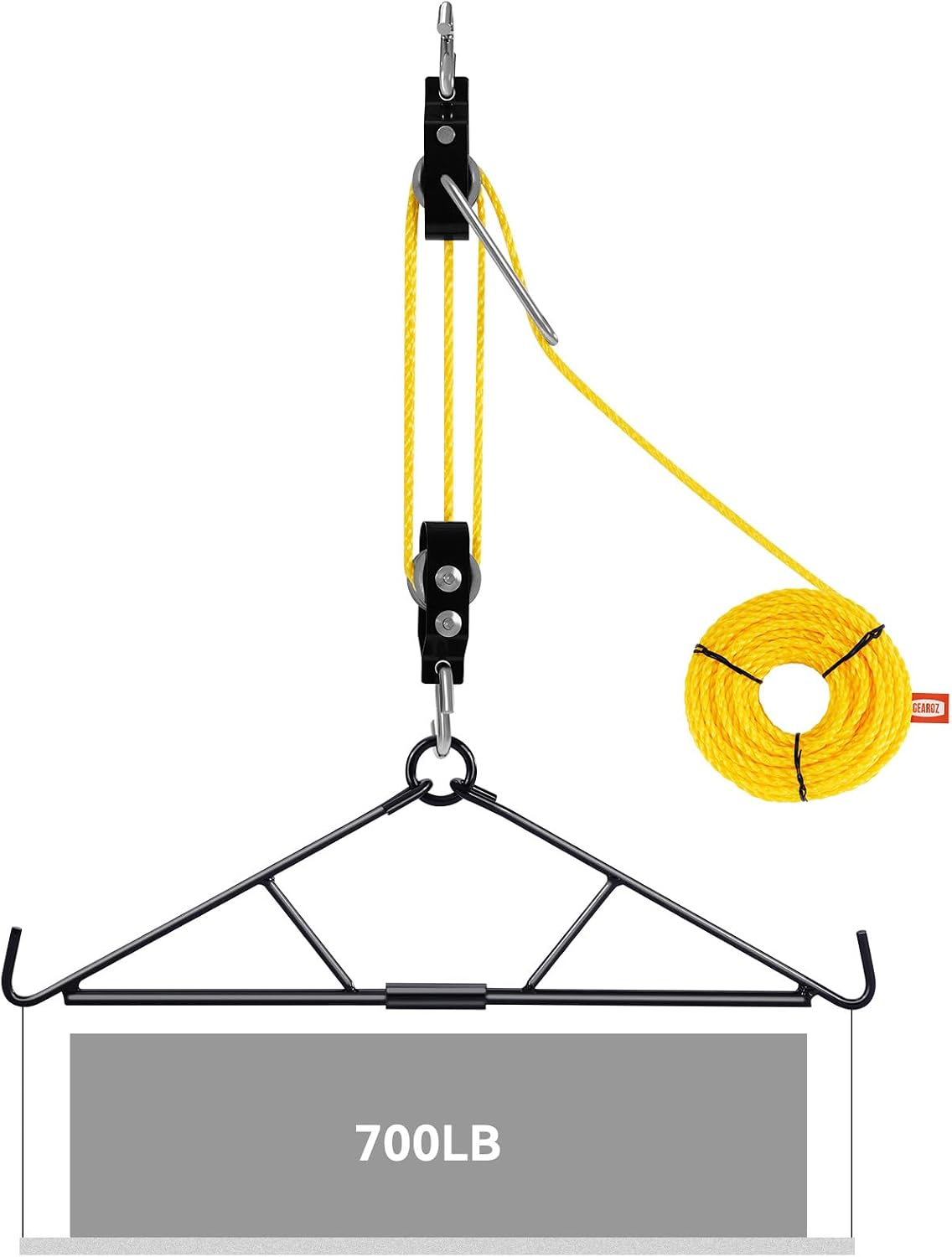 GearOZ Deer Hanger, Elk Hoist Pulley Lift System with Gambrel