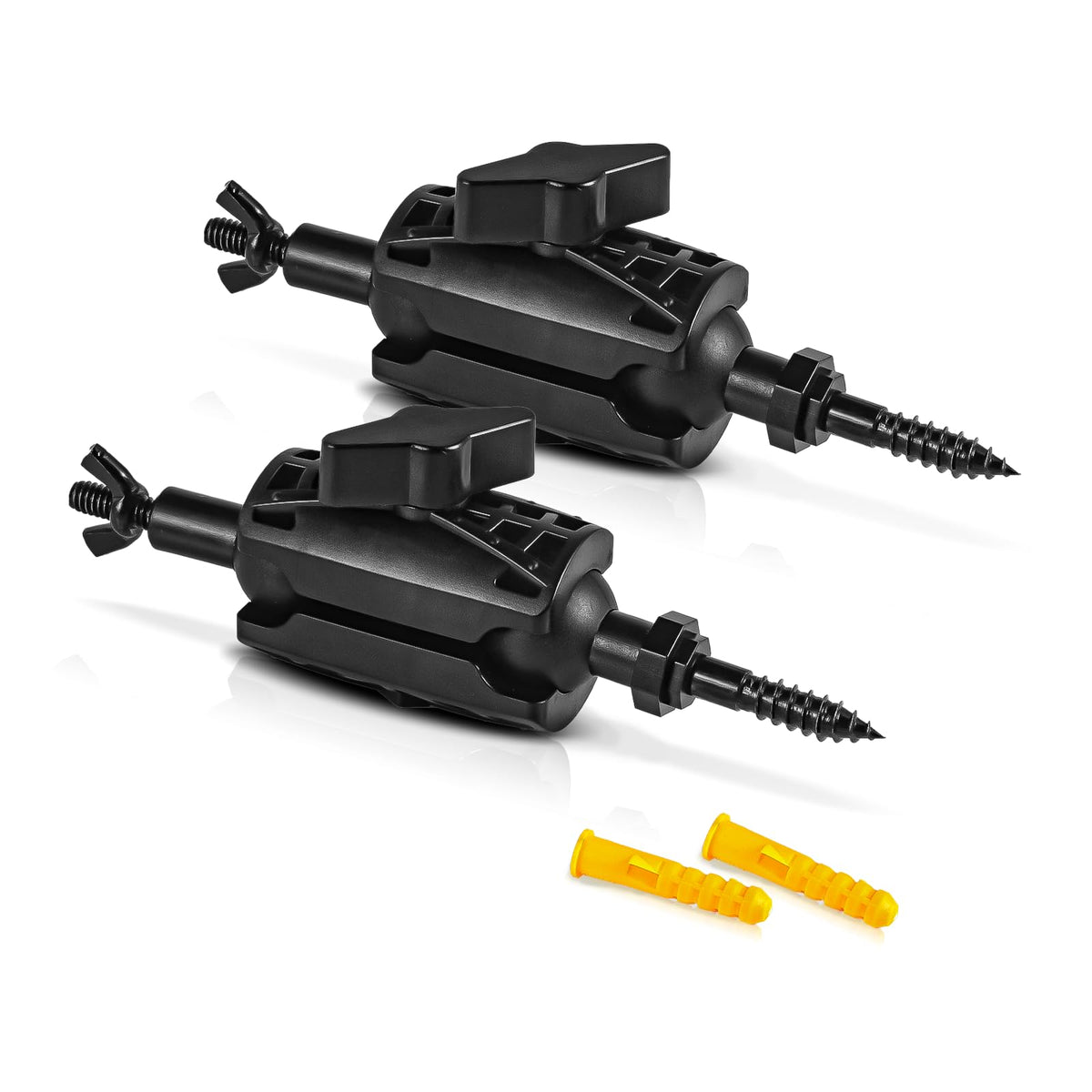 Adjustable Trail Camera Tree Mount: Game & Hunting Camera Outdoor Mounting Bracket Holder with Double 360° Swivel Tilt Ball Joints, 4 Pack