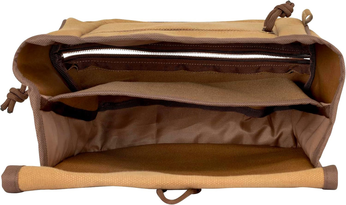 Allen Company Rival Double Compartment Shell Bag & 52" Waist Belt, Tan
