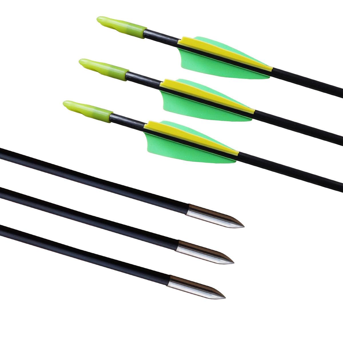 GPP 28-inches Fiberglass Archery Target Arrows - Practice Arrow or Youth Arrow for Recurve Bow