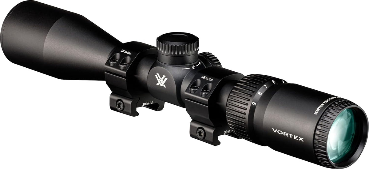 Vortex Triumph HD 3-9x40 Second Focal Plane, 1-inch Tube Riflescope Kit