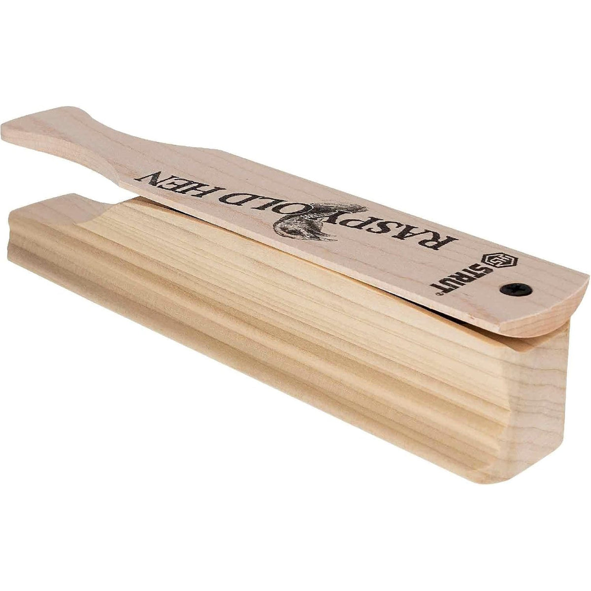 Hunters Specialties Raspy Old Hen Box Call - Native Hardwood Construction Wide Range of Realistic Turkey Sounds