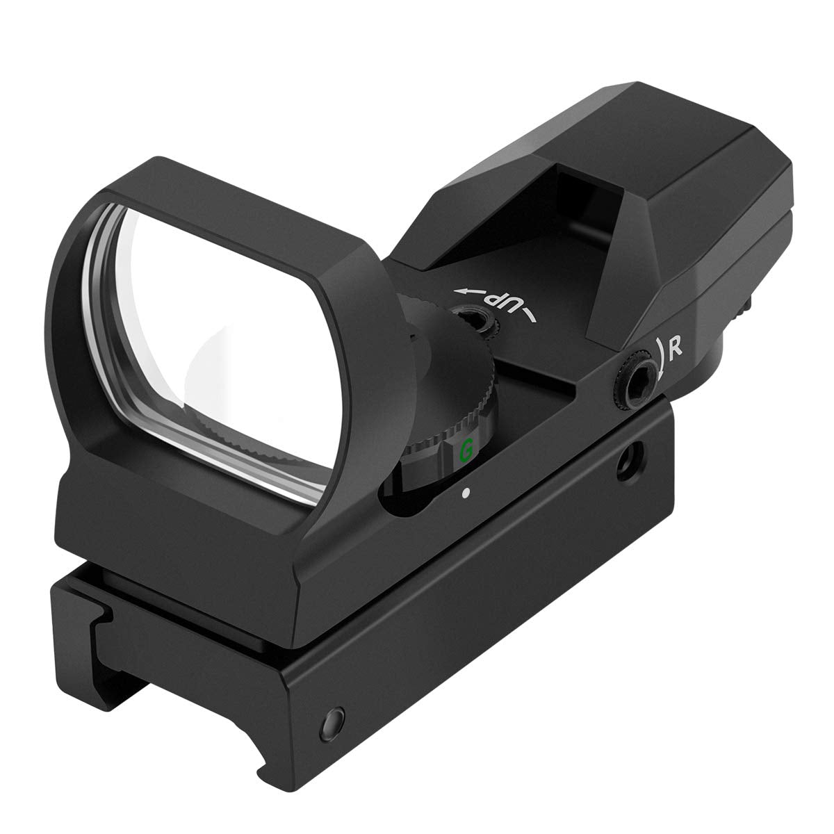 Feyachi Reflex Sight - Adjustable Reticle (4 Styles) Both Red and Green in one Sight!