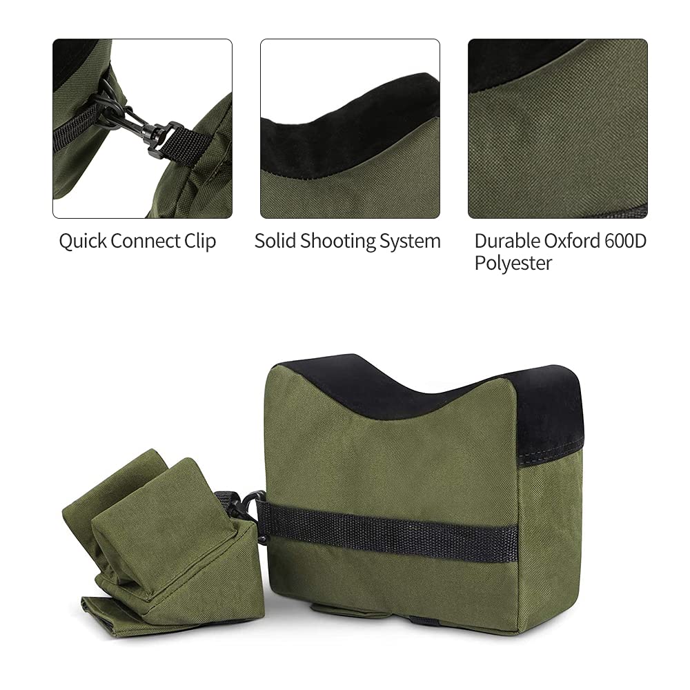 Rest Bags, Unfilled Rest Front & Rear Support Sandbag Stand Holders (Bags Come unfilled)
