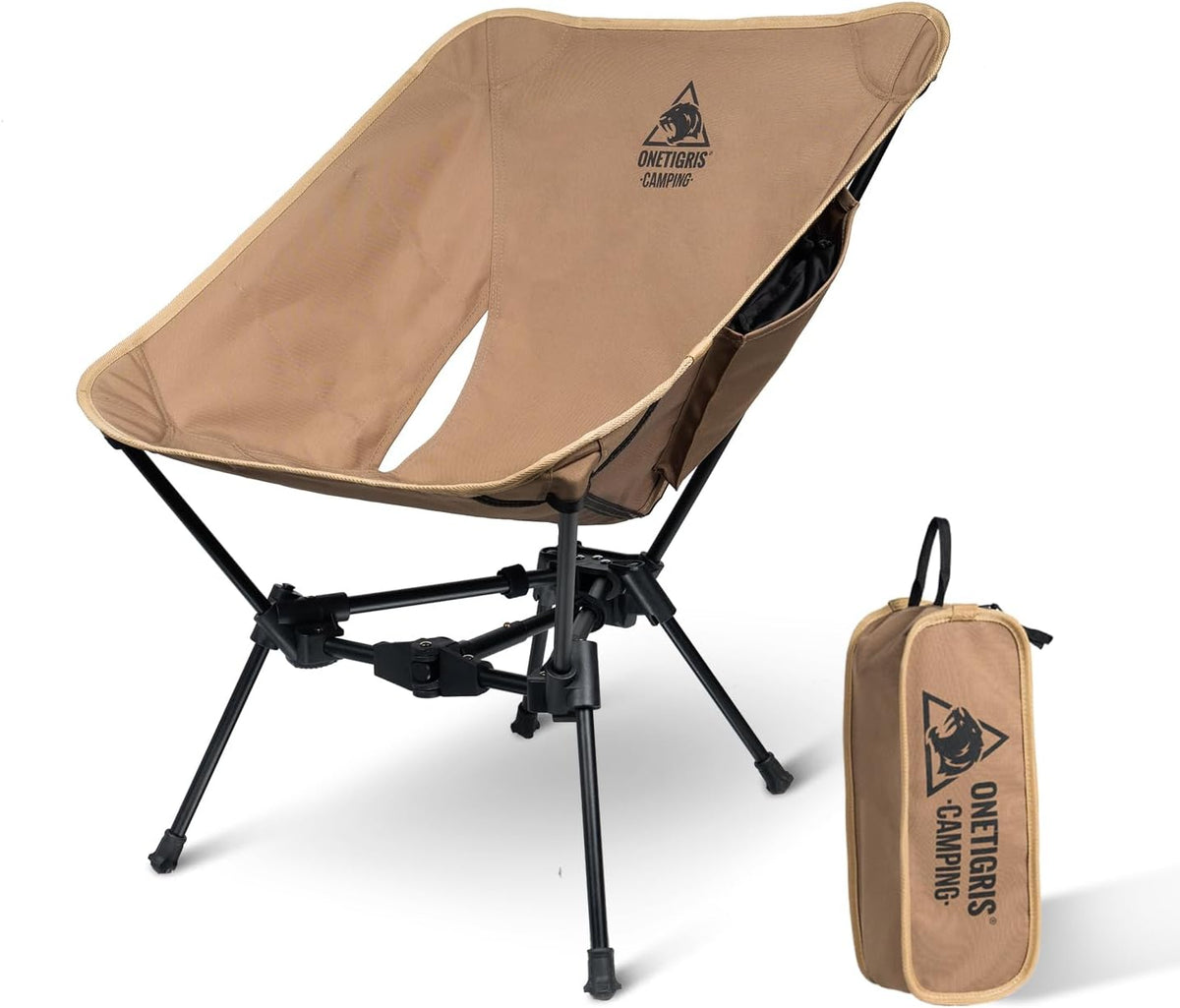ONETIGRIS Tigerblade Camping Chair, Lightweight Folding Backpacking Hiking Chair, Compact Portable 330 lbs Capacity