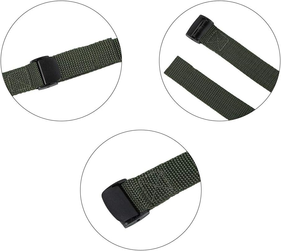 5pcs Trail & Game Camera Straps Belts Hunting Camera Tree Mounting Strap Belts Kit, Portable UV Resistant and Foldable Nylon Fiber Strap, 145cm Wildlife Hunting Accessory (Dark Green)