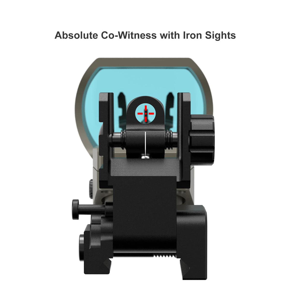 Feyachi Reflex Sight, Multiple Reticle System Red Dot Sight with Picatinny Rail Mount, Absolute Co-Witness