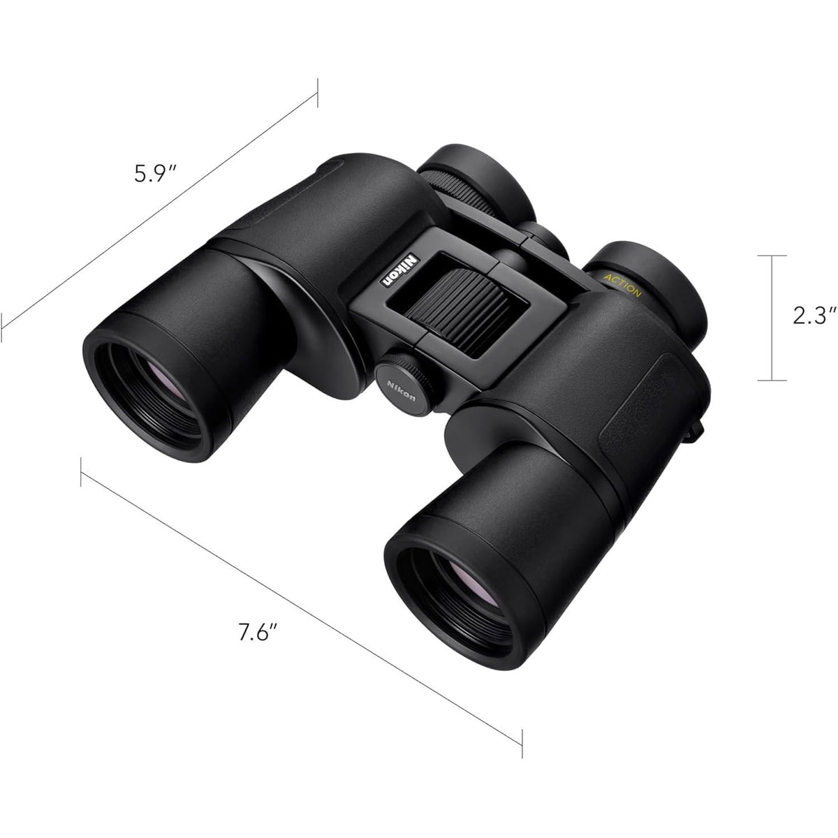 Nikon Action 8x42 Binocular | Multilayer-Coated Nikon Optics, Bright, Wide View, 8X Power, Turn-and-Slide Adjustable eyecups and Tripod-Ready Porro-Prism Design