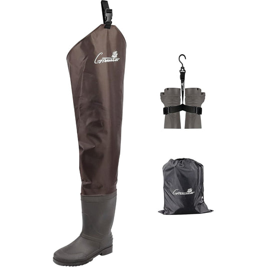 GREENWATER Hip Waders for Men Women, Lightweight Fishing Hip Boots