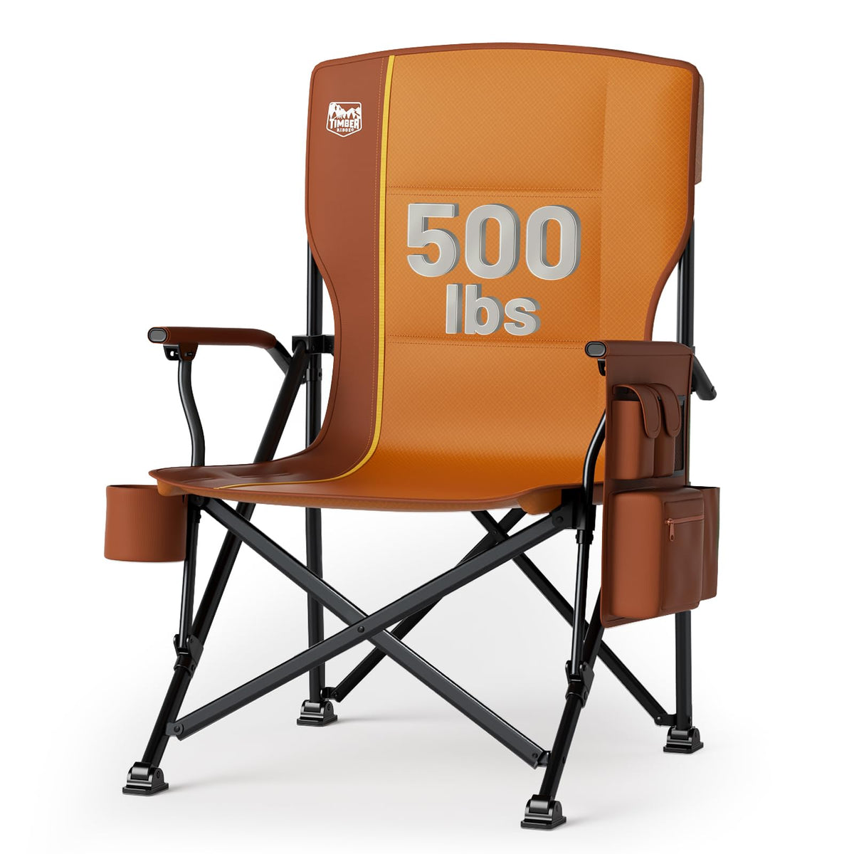 TIMBER RIDGE Oversized Folding Camping Chair High Back 500lbs