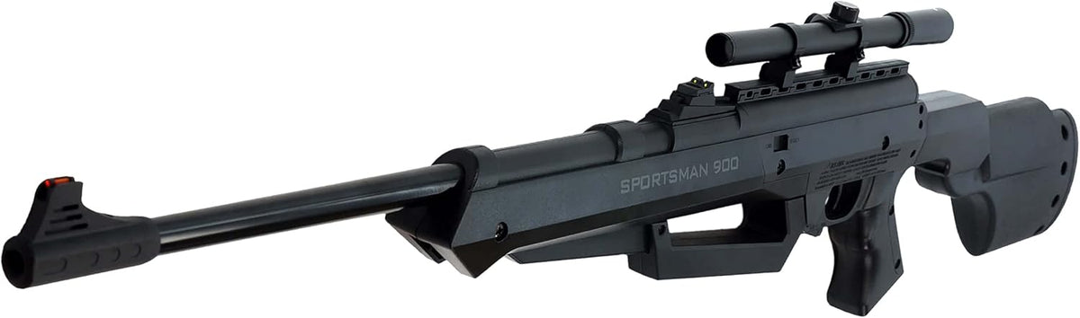 Barra Air Guns Sportsman 900 BB Gun Rifle for Adults, Pellet Rifles for Hunting, 177 Caliber Airgun with Rifle Scope - Shoot Pellets & BBS, 800 FPS