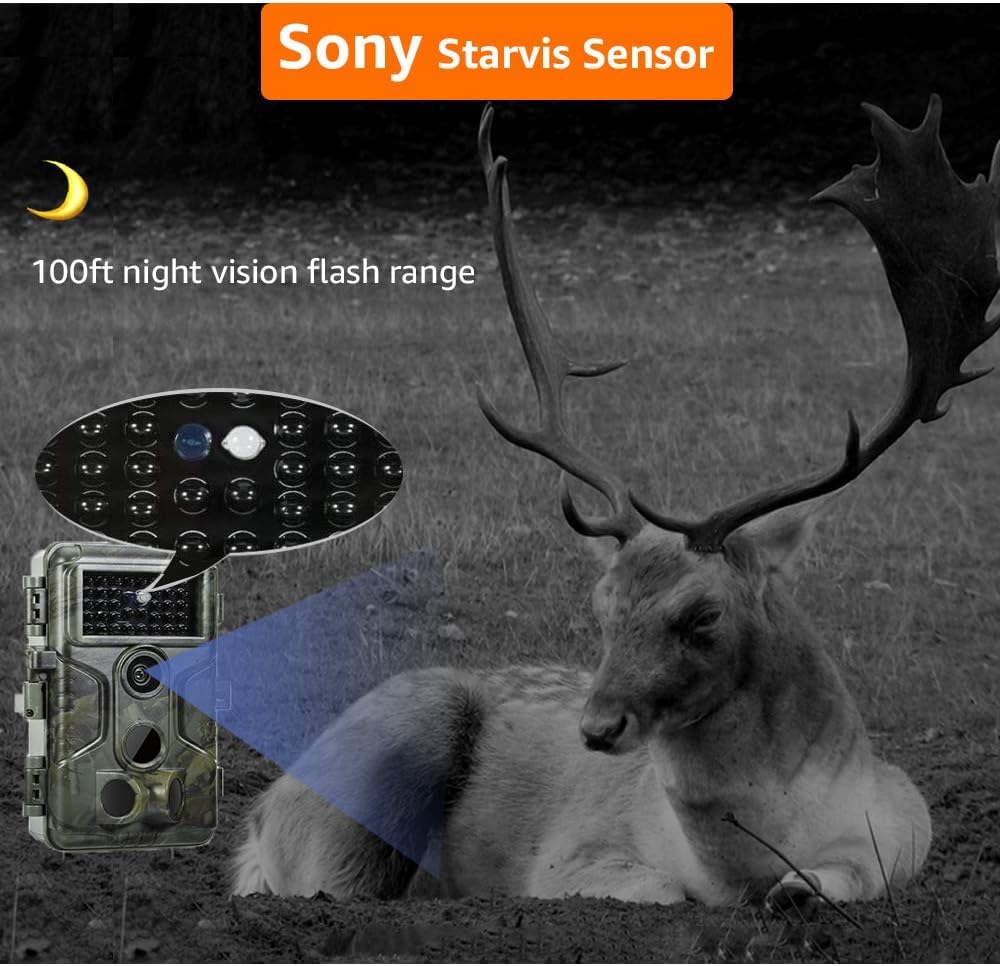 GardePro A3S Non-Cellular Trail Camera, 1296P HD Video with Sound