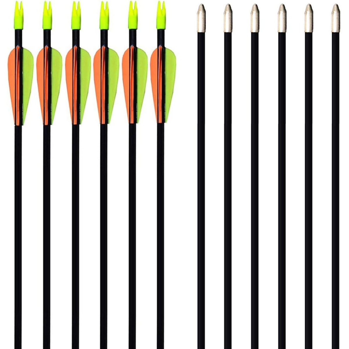 GPP 28-inches Fiberglass Archery Target Arrows - Practice Arrow or Youth Arrow for Recurve Bow
