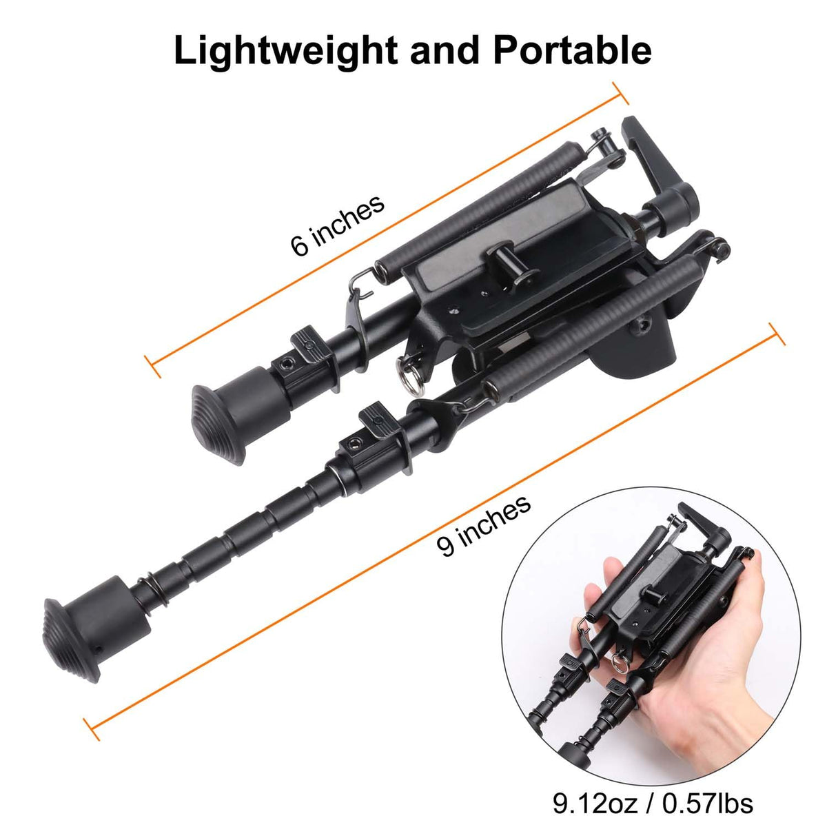Twod Tactical Rifle Bipod -Adjustable Rifle Bipod Picatinny Rail