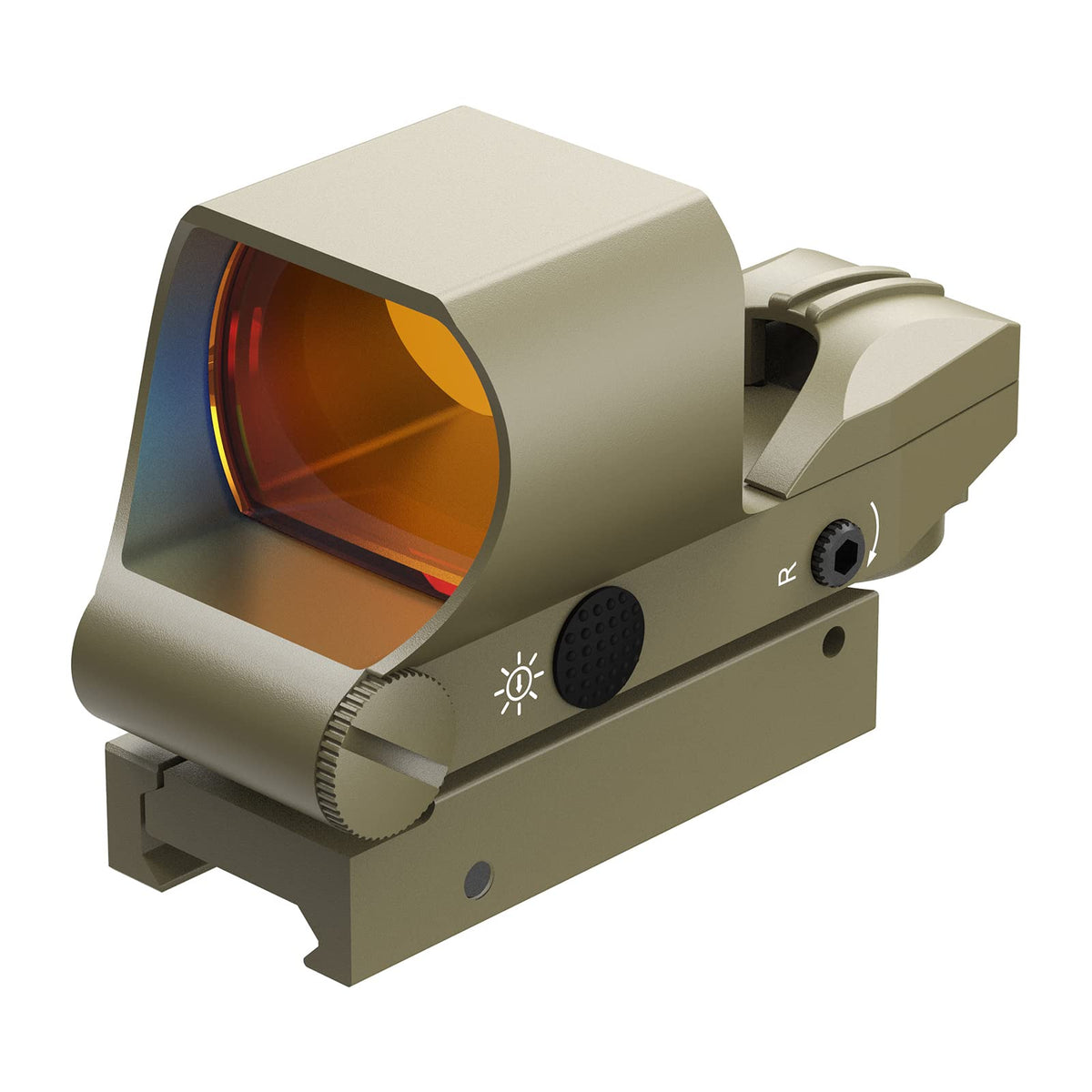 Feyachi Reflex Sight, Multiple Reticle System Red Dot Sight with Picatinny Rail Mount, Absolute Co-Witness
