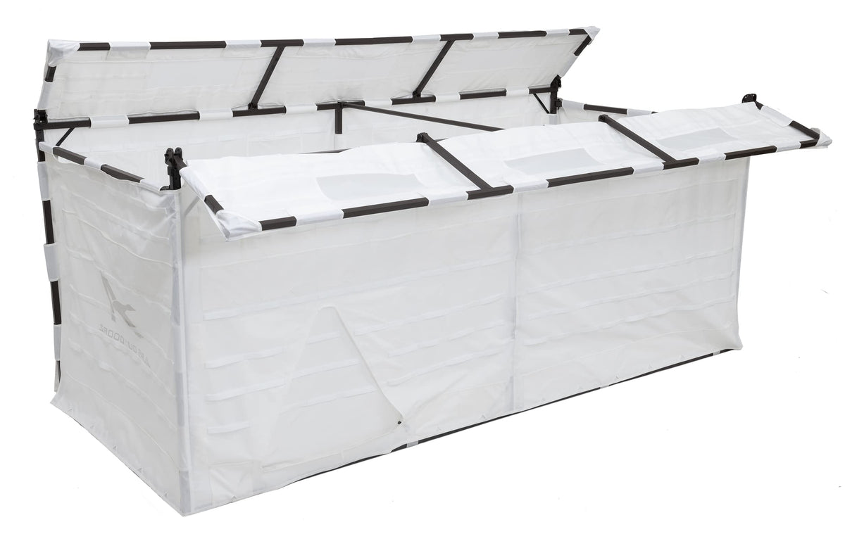 ALPS OutdoorZ Alpha Waterfowl Blind - Durable Hunting Blind, with Push Open Shooting Doors, Full-Length Side Access, Removable Gun Rests, Mesh Pockets, and Dog Doors