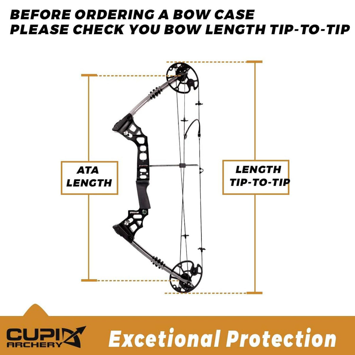 Compound Bow Case Soft Light-Weight Bow Bag with Arrow Pocket and Backpack Straps