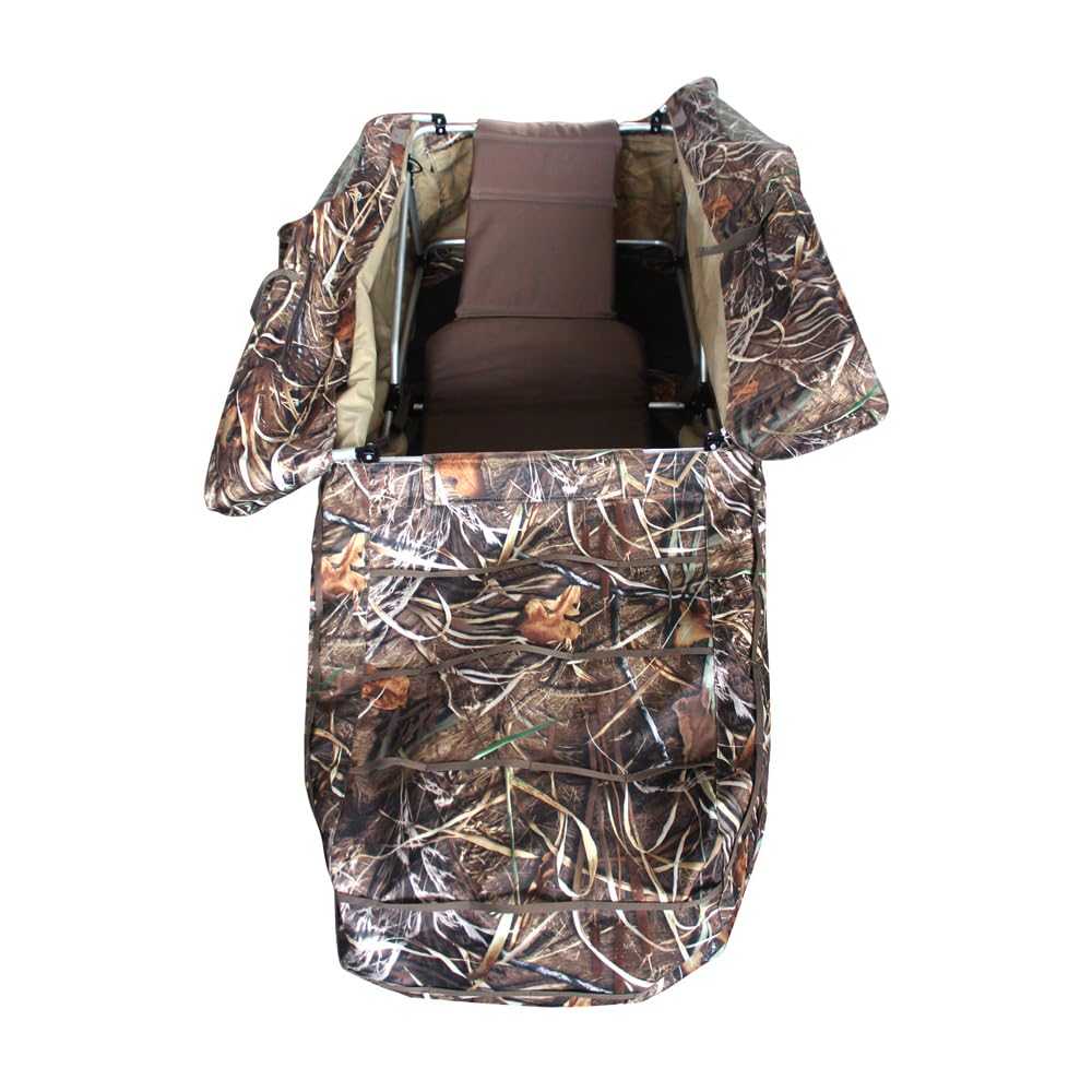 THUNDERBAY Waterfowl Layout Hunting Blind, Waterfowl Field Hunting Blind for Duck Hunting, Aluminum Frame Duck Blind