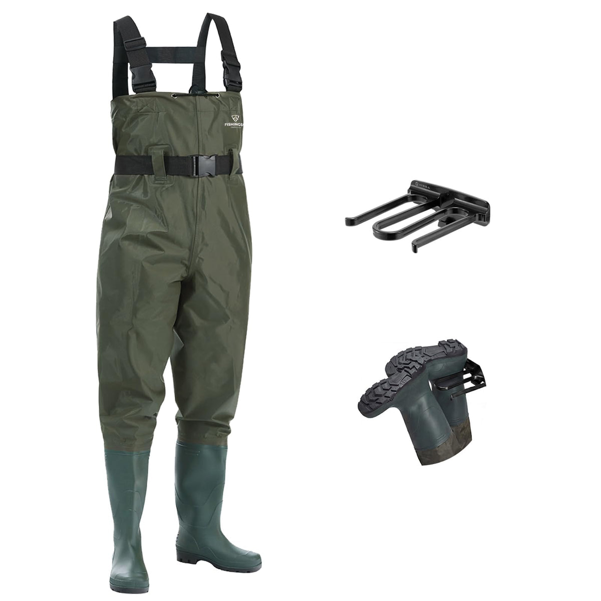FISHINGSIR Waders for Men Waterproof Women Fishing Chest Wader with Boots