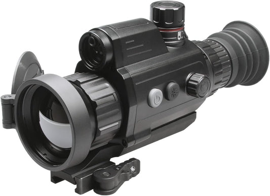 AGM Global Vision Varmint V2 Thermal Imaging Riflescope LRF for Hunting, IR Scope with 600m Laser Rangefinder, OLED Display, Video Recording, WiFi, Ballistic Calculator, Waterproof