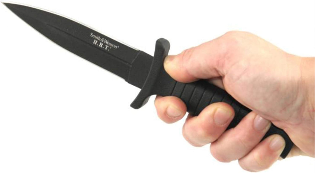 Smith & Wesson 9" H.R.T Double Edged Boot Knife with High Carbon Stainless Steel Blade
