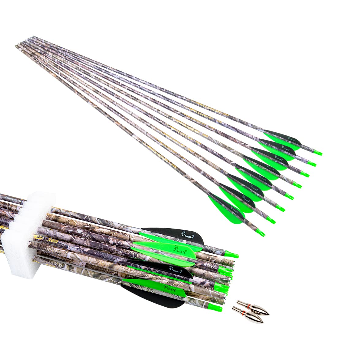 Archery 28 30 Inch 300 340 350 400 Spine Carbon Hunting Arrows