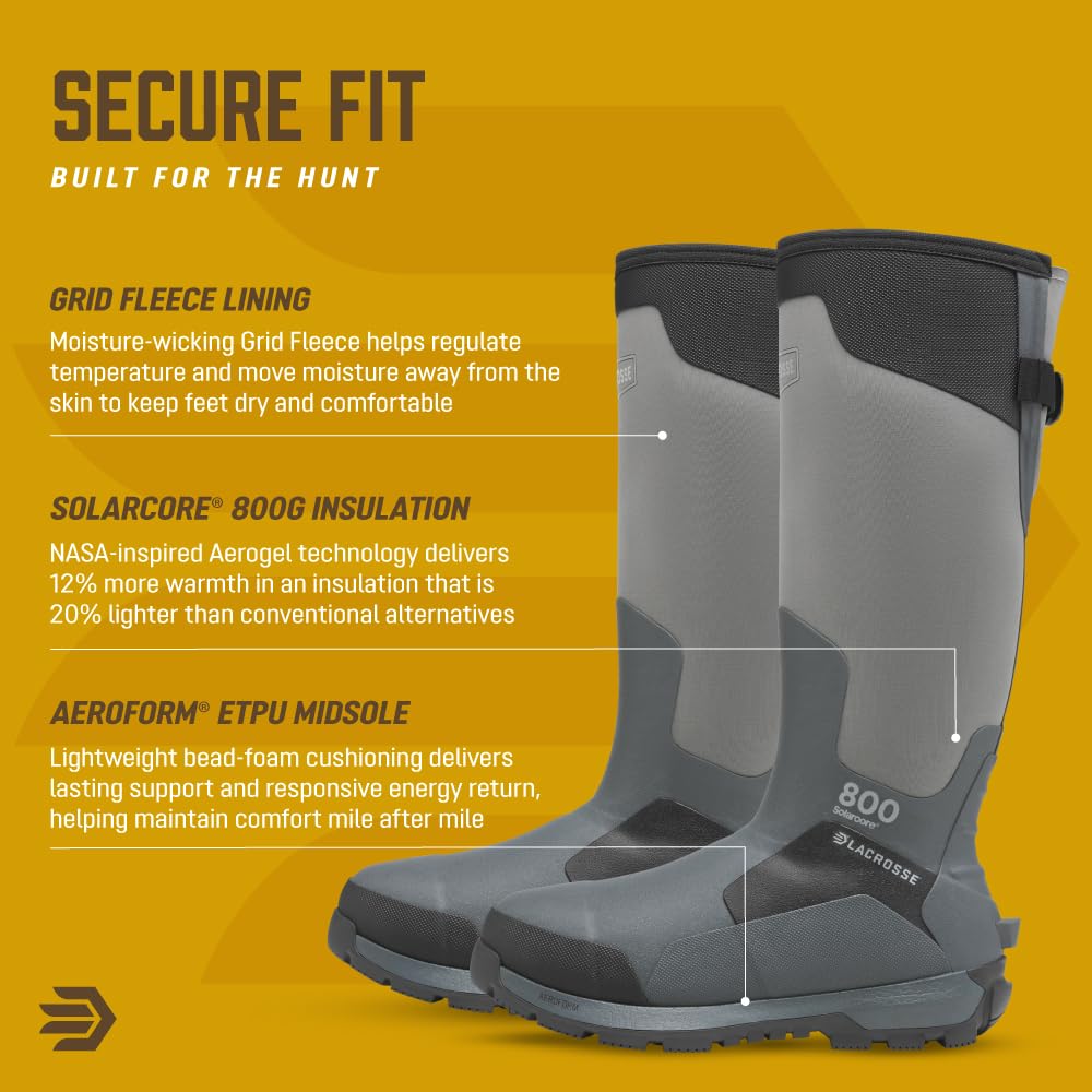 LaCrosse Mens AlphaBurly Aero 17" 800G Hunting Boots