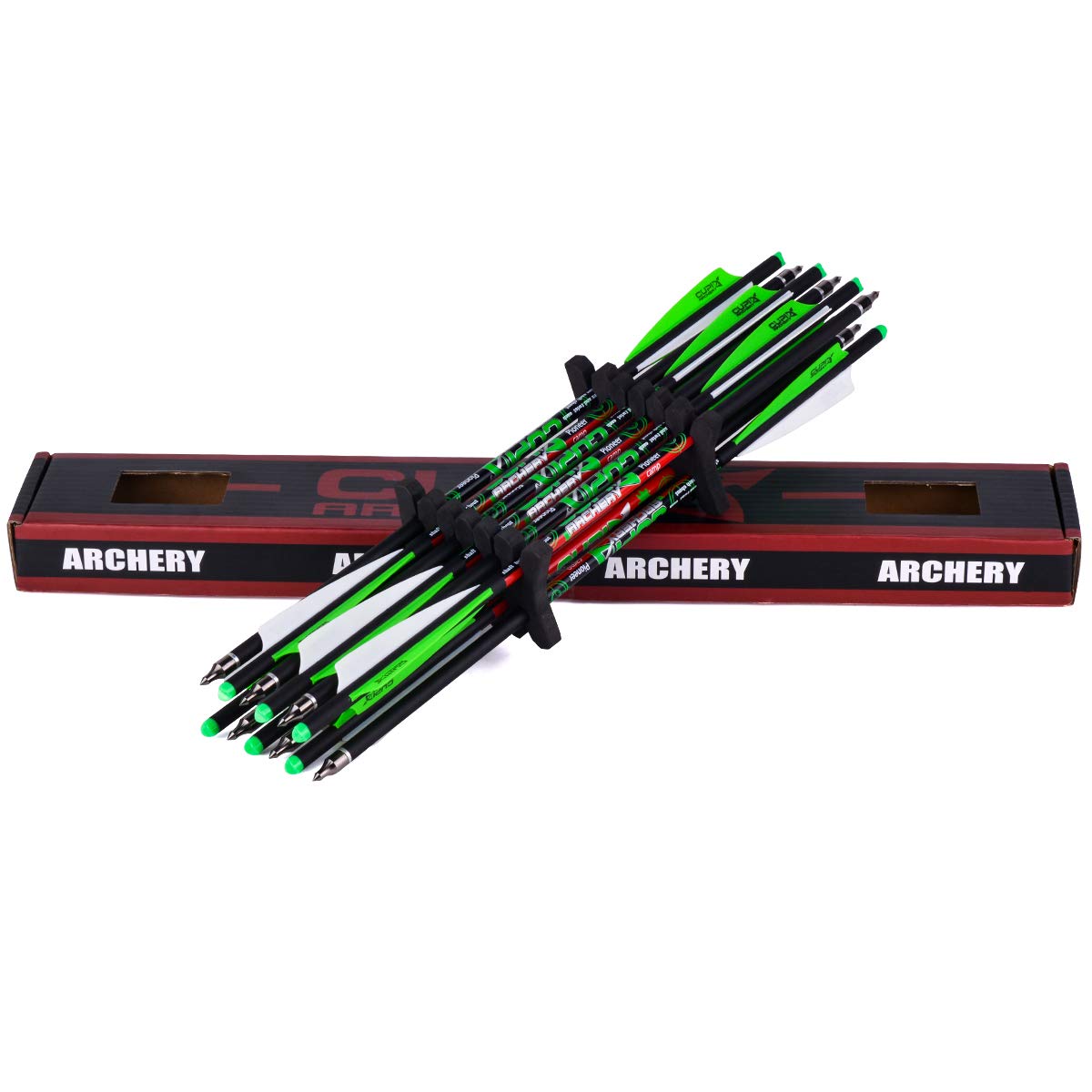 Crossbow Bolts 20 22 Inch Carbon Archery Arrows 12 Pack and 6 Pack Hunting Broadheads kit