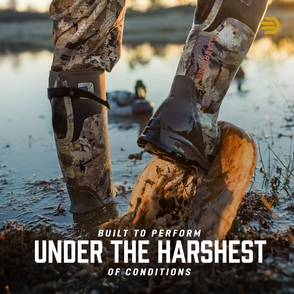 LaCrosse Burly ZXT Rubber Hunting Boots for Men, Scent Free, Waterproof