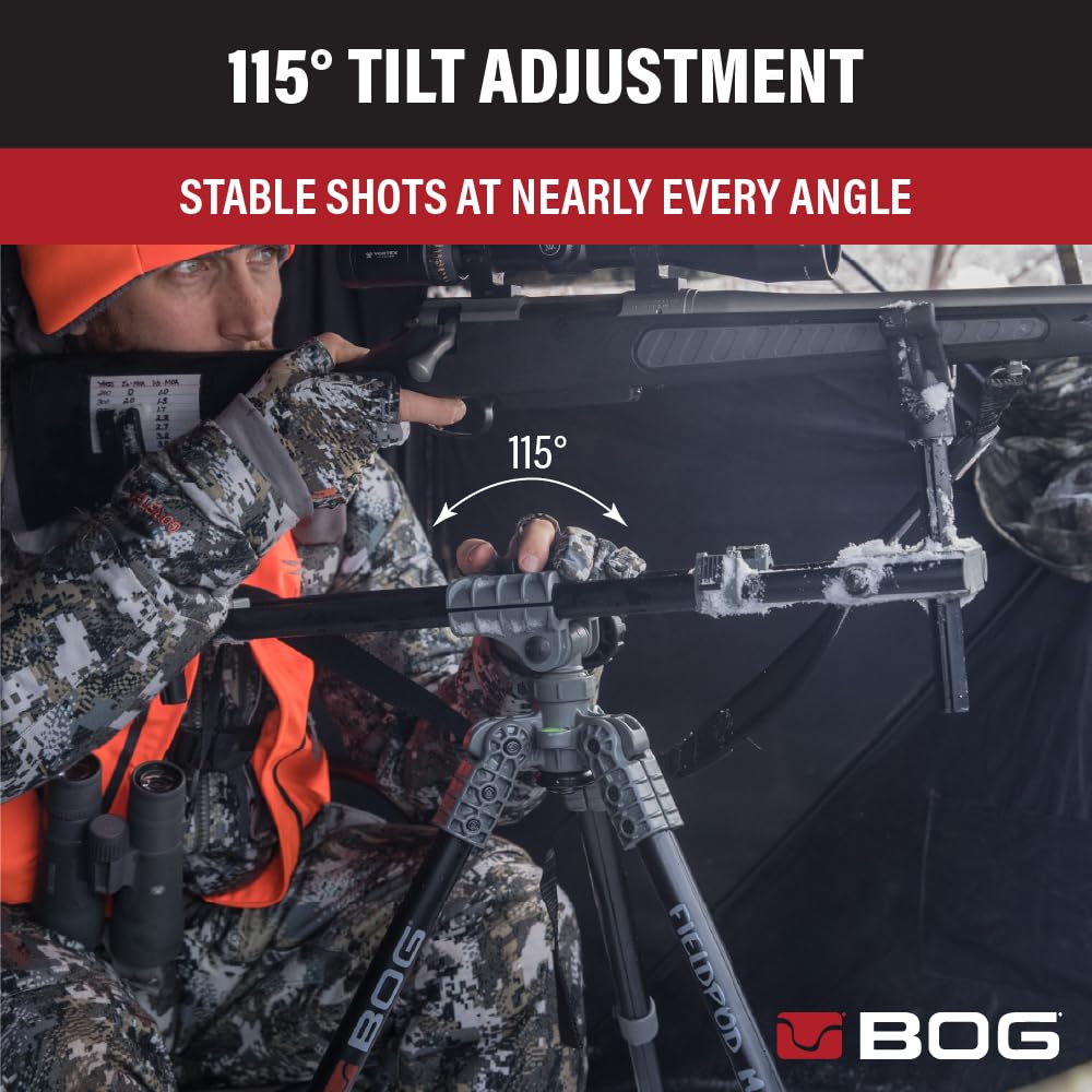 BOG FieldPod Dual-Frame Hunting Tripod, Adjustable Shooting Rest