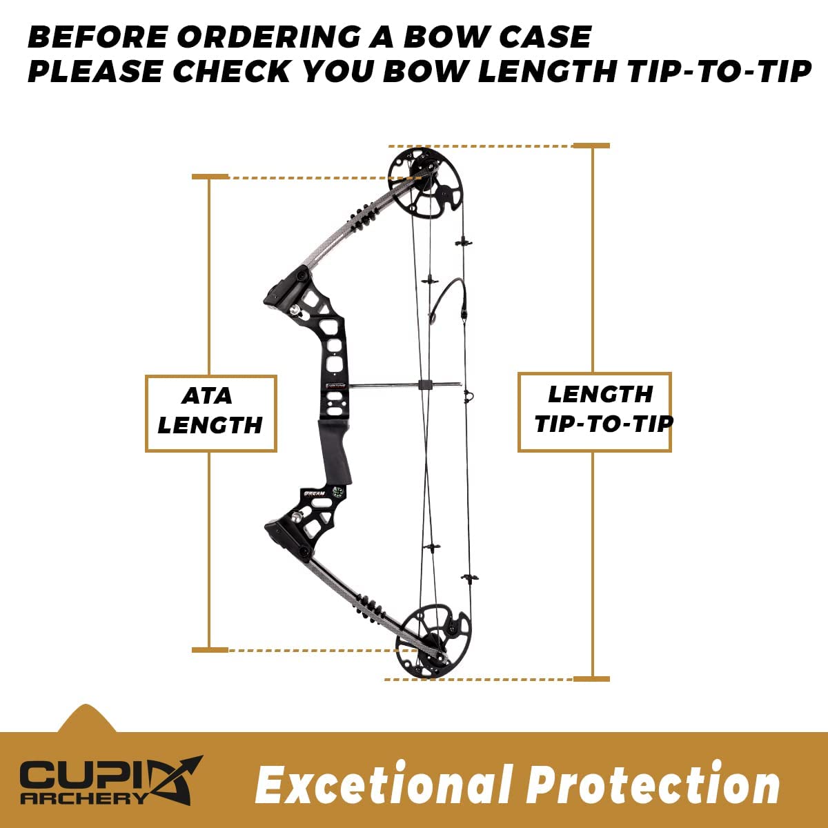 Compound Bow Case Soft Light-Weight Bow Bag with Arrow Pocket and Backpack Straps