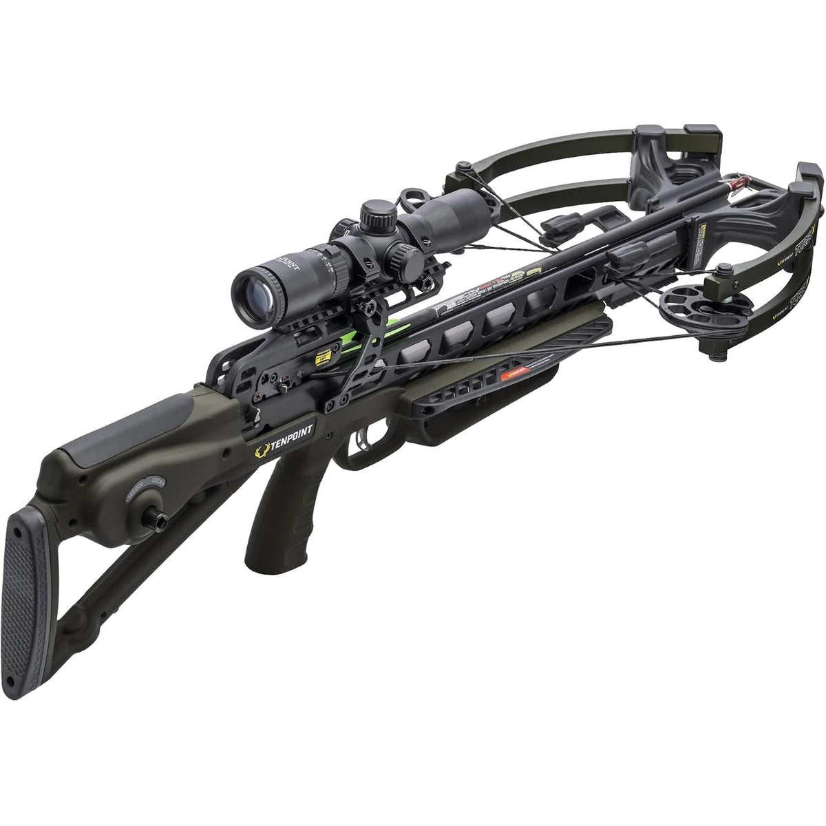 TenPoint Turbo X Crossbow - 415 FPS - Equipped with 100-Yard RangeMaster Scope, ACUslide Cocking & De-Cocking System + S2 Trigger