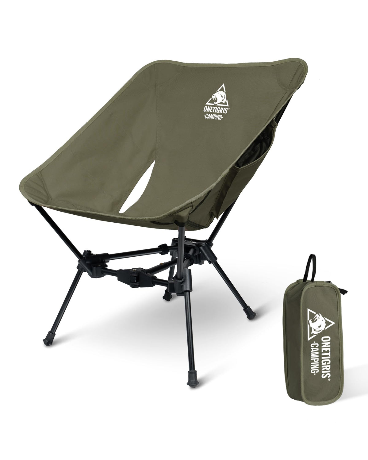 ONETIGRIS Tigerblade Camping Chair, Lightweight Folding Backpacking Hiking Chair, Compact Portable 330 lbs Capacity