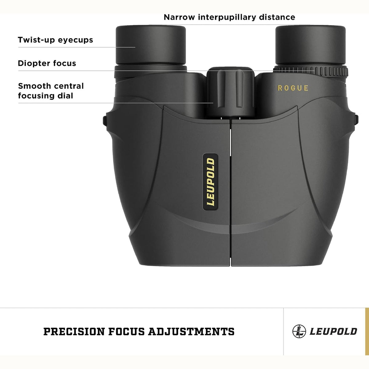 Leupold BX-1 Rogue Binoculars, 10x25mm (59225)