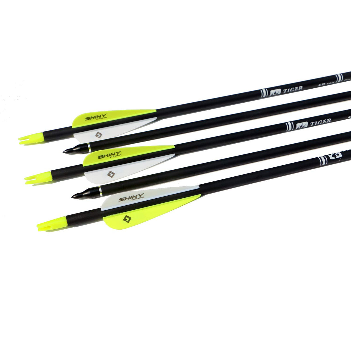 30" Carbon Arrows for Compound Recurve Bow Hunting Target