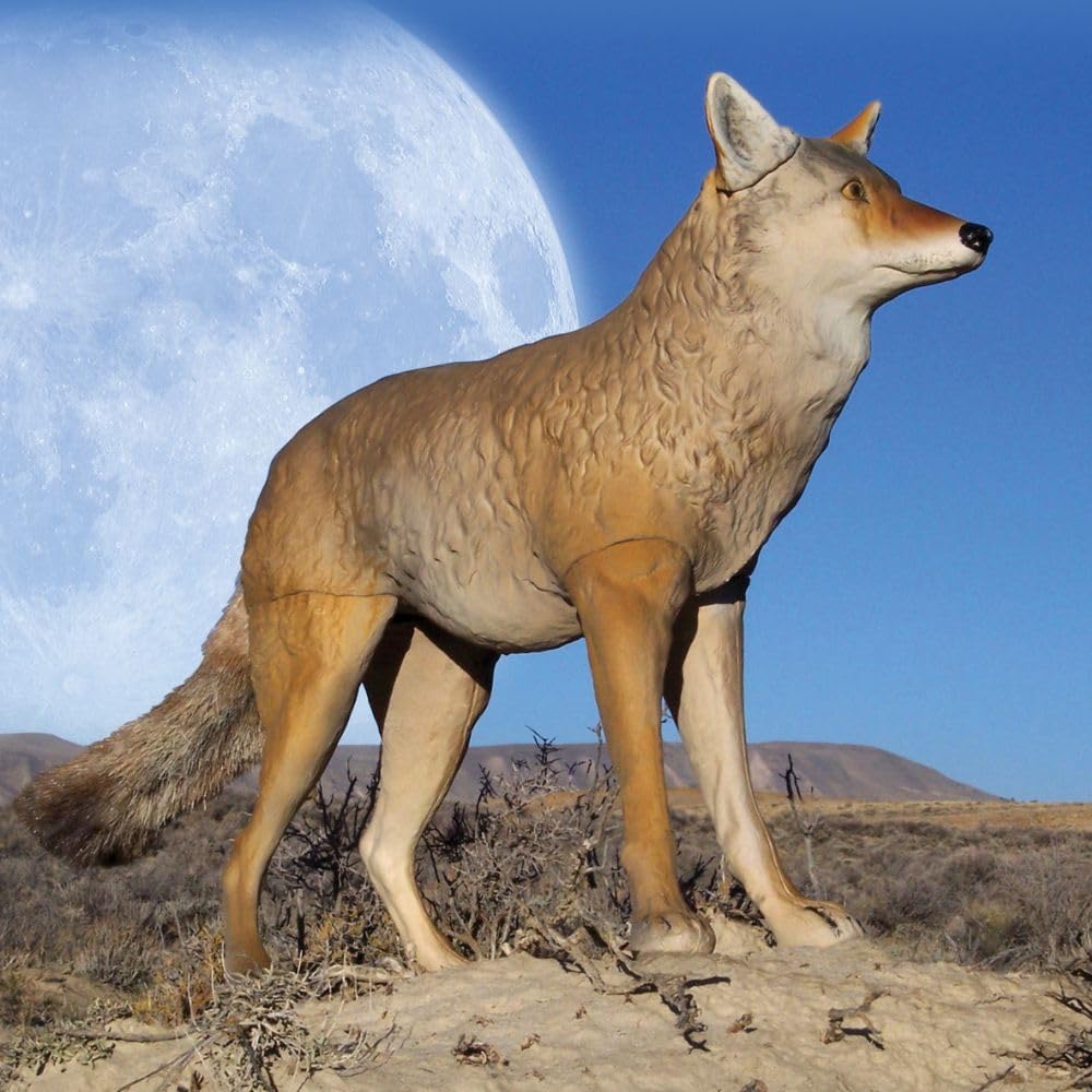 Flambeau Outdoors Lone Howler Coyote Decoy, Removable Legs, Deterrent