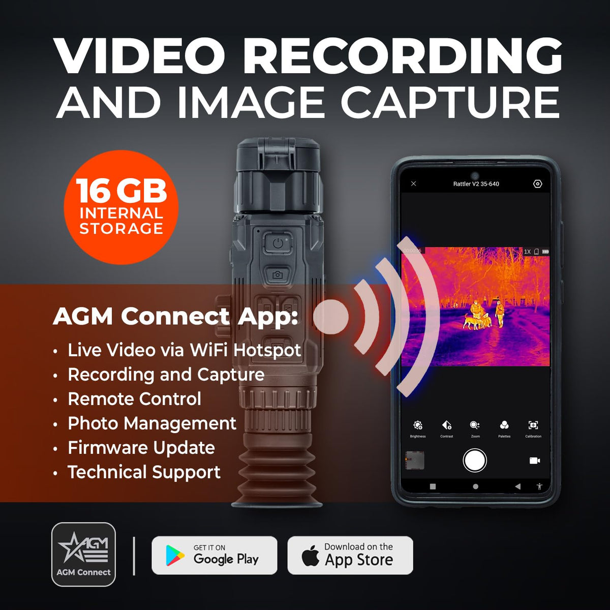 AGM Global Vision Rattler V2 Thermal Imaging Scope High-Sensitivity Sensor